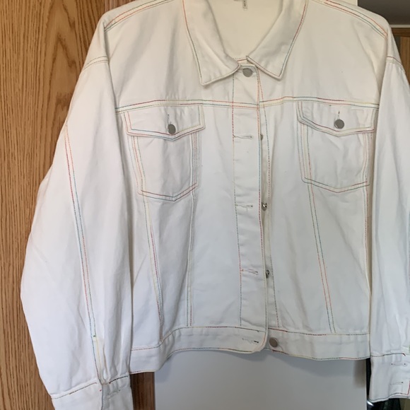 Andree by Unit white denim jacket - Picture 4 of 5